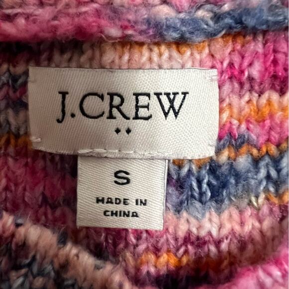 J. Crew Space-Dyed Puff-Sleeve Sweater Size Small - Picture 7 of 12